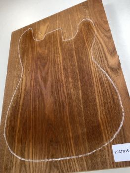 Preview: Body Swamp Ash, 3-pcs., Choco thermo-treated, Unique Piece #168